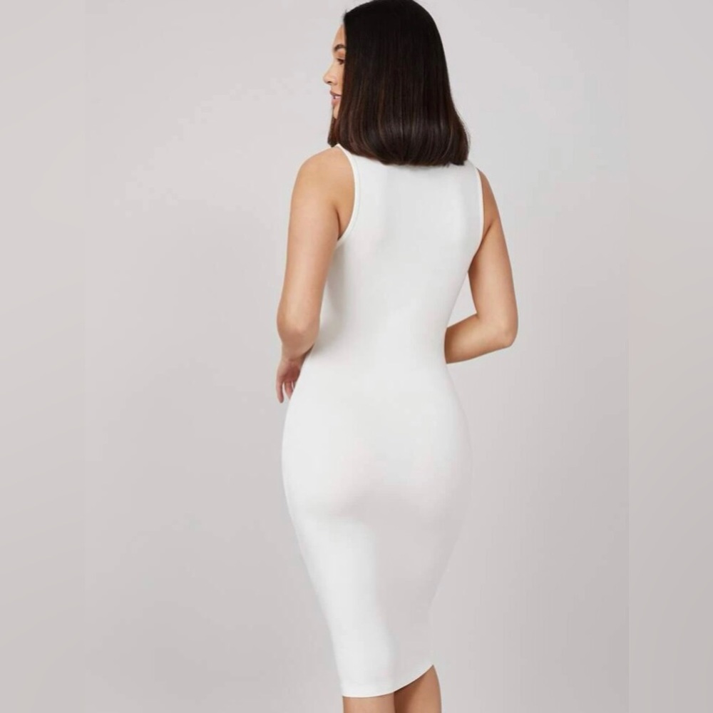 White midi bodycon dress - Picture 4 of 5